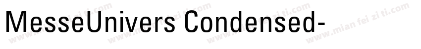 MesseUnivers Condensed字体转换